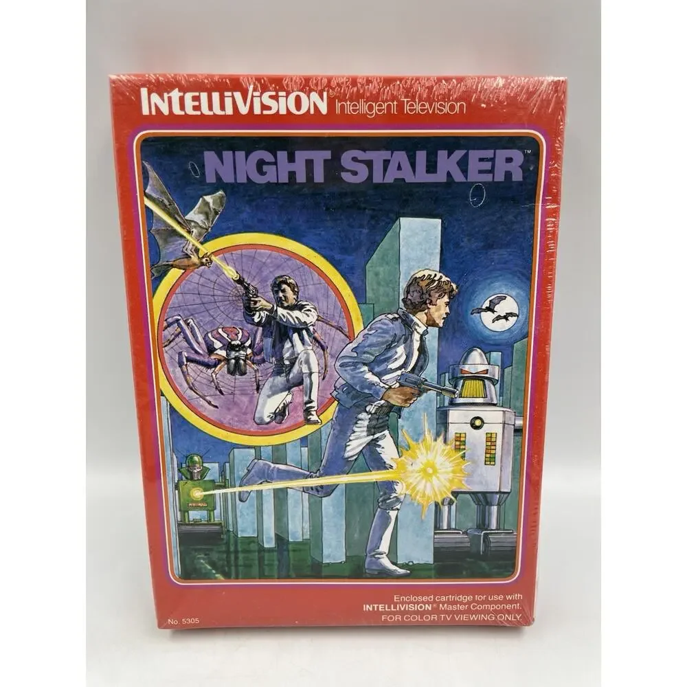 Night Stalker By Mattel Electronics Intellivision Cartridge FACTORY Sealed